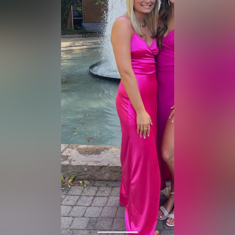 Nordstrom Pink Satin Gown